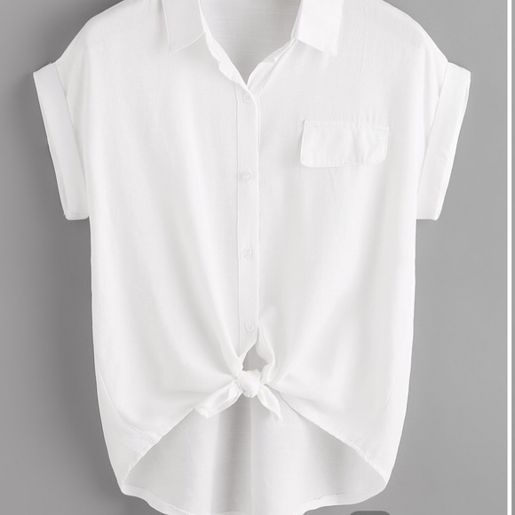 SHEIN Tops - 3/$12 🌼 New SHEIN Tie-Front Shirt
